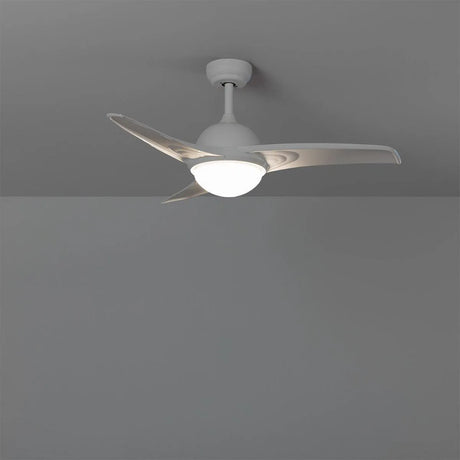 plafondventilator wit rond design led modern voor in de slaapkamer stil