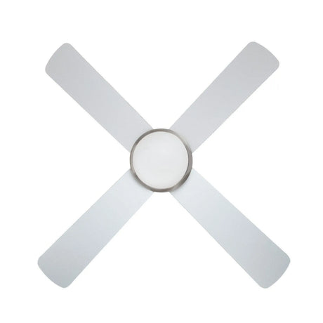 Plafondventilator modern Nikkel led lamp