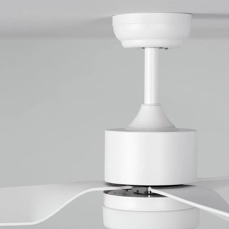 Witte ventilator met led lamp modern met afstandsbediening