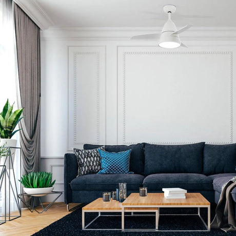 regelbare ventilator voor het plafond wit led lamp met afstandsbediening