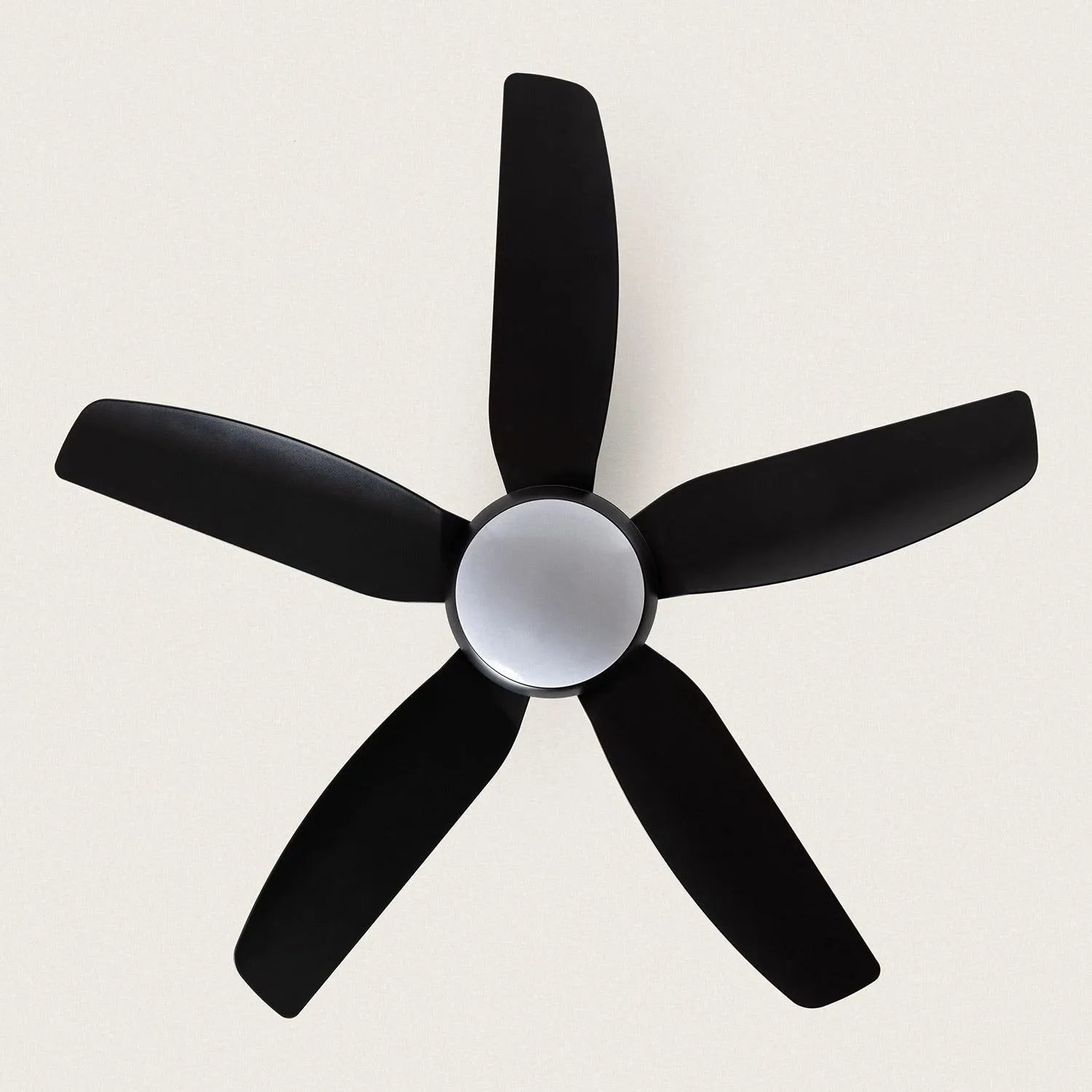Plafondventilator 'Jeroen' zwart WiFi SONOFF Smart LED CCT 65W 116cm - FOIR