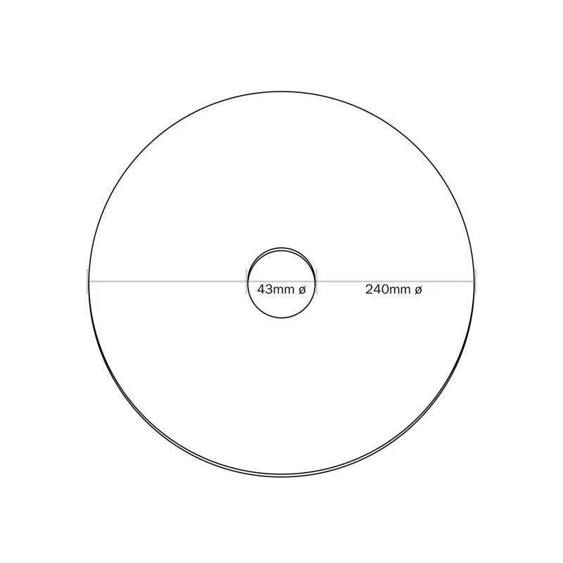 Disc klein hanglamp zwart gat voor e27 fitting 240mm - FOIR