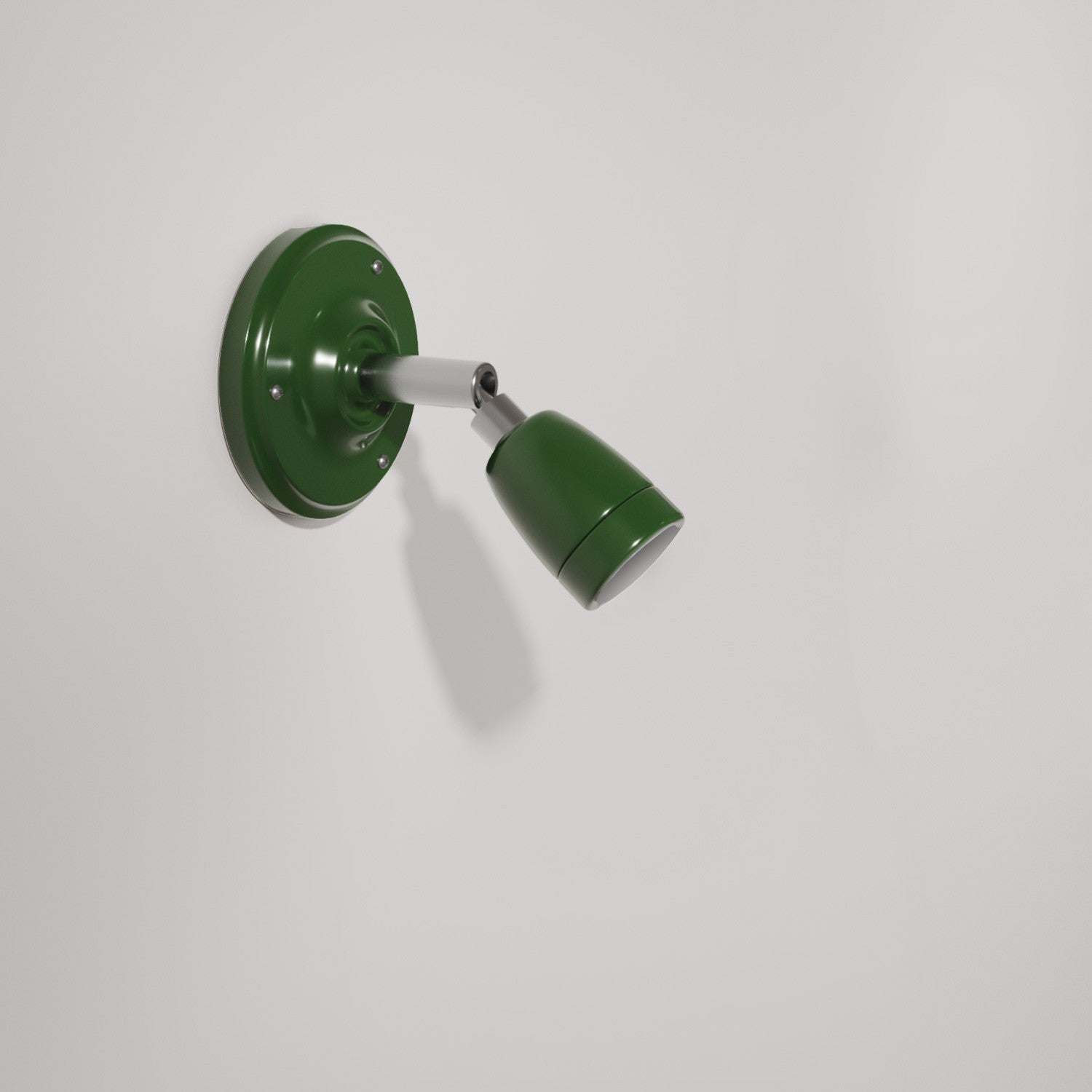 Wandlamp rond verstelbaar porselein E27 fitting industrieel