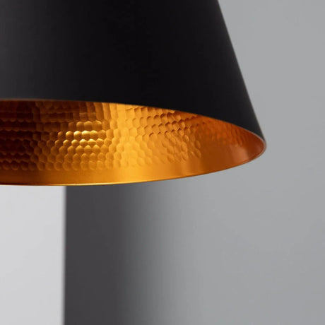 Retro hanglamp zwart goud modern