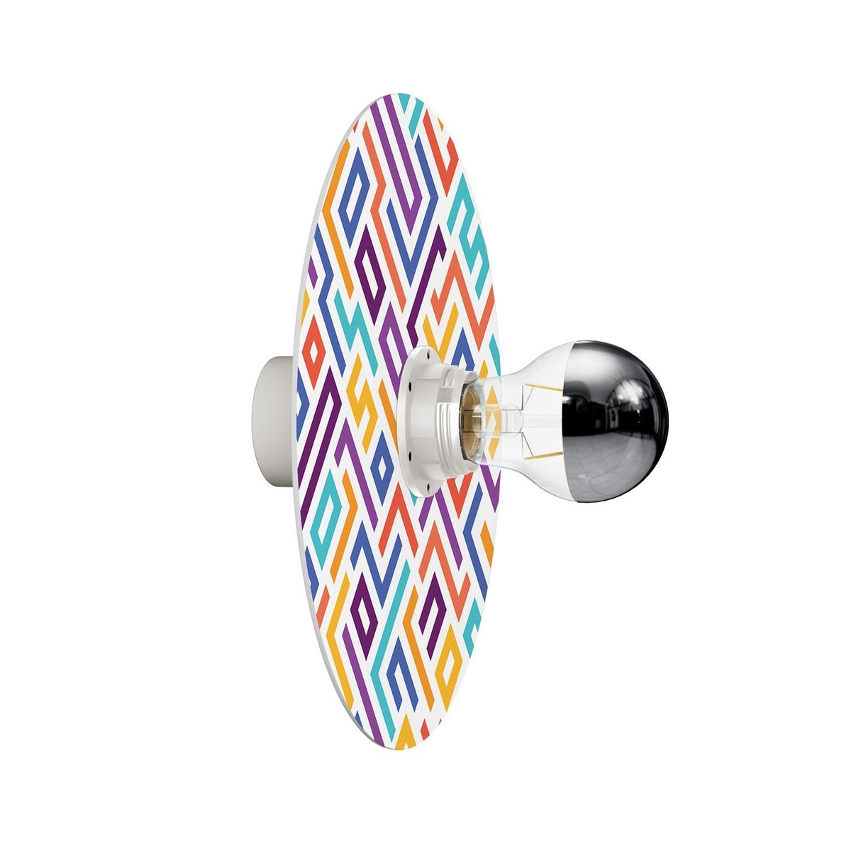 Wandlamp retro rond reflector design IP44