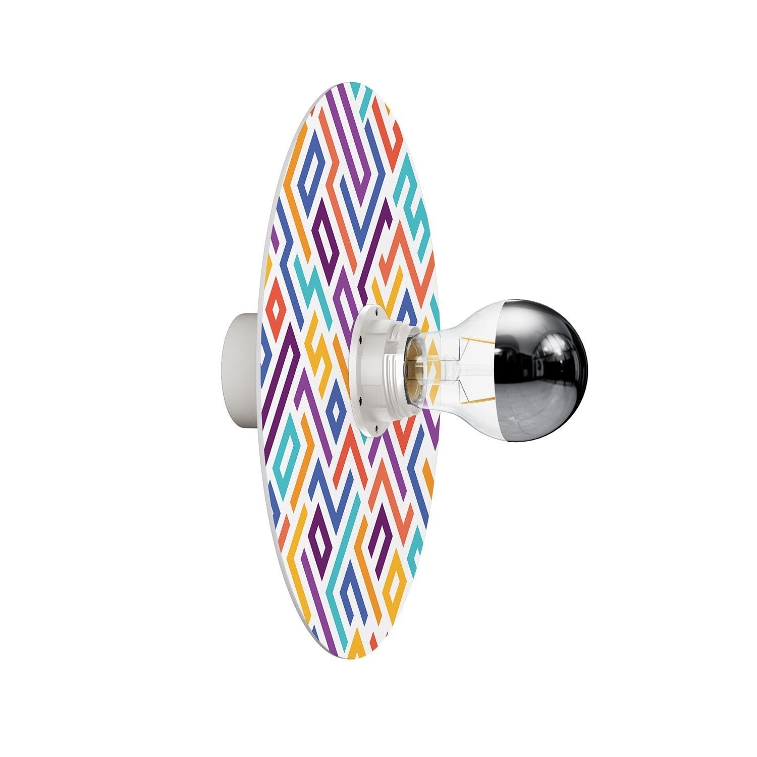 Wandlamp retro rond reflector design IP44