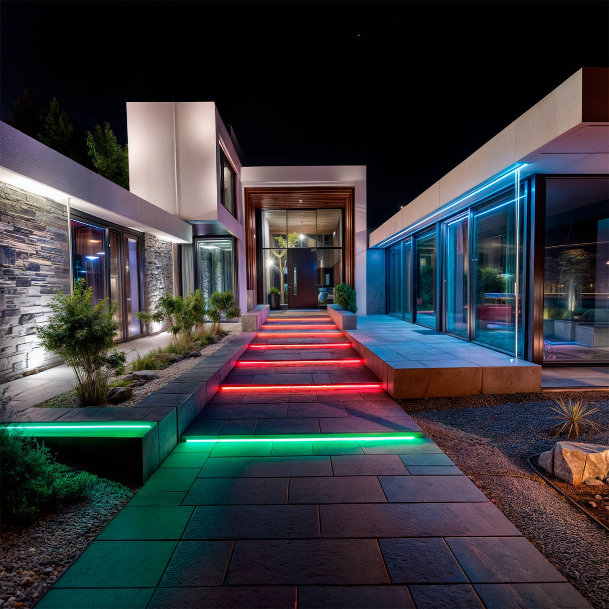 LED strip RGB, 220V AC, SMD5050, 60 LED/m Dimbaar IP65