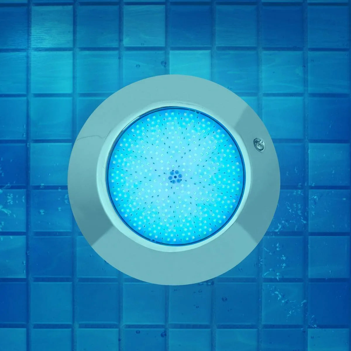 RVS roestvrijstaal zwembadverlichting , modern rond RGBW Rood groen blauw wit