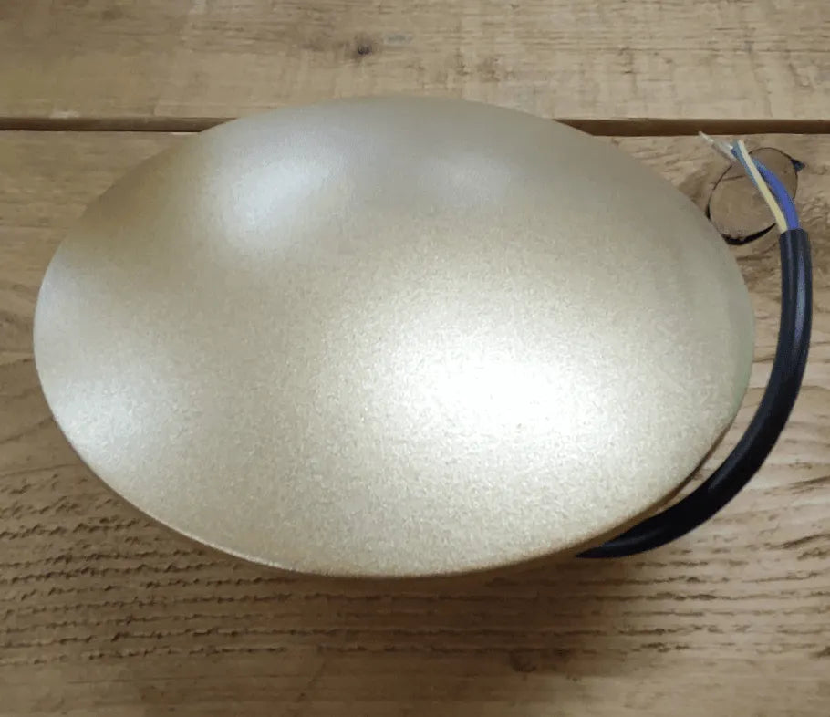 Gouden wandlamp rond led lamp warm wit