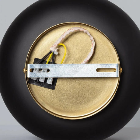 Plafondlamp zwart of wit & goud rond 'Koloman' E27 fitting design lamp 200mm - FOIR