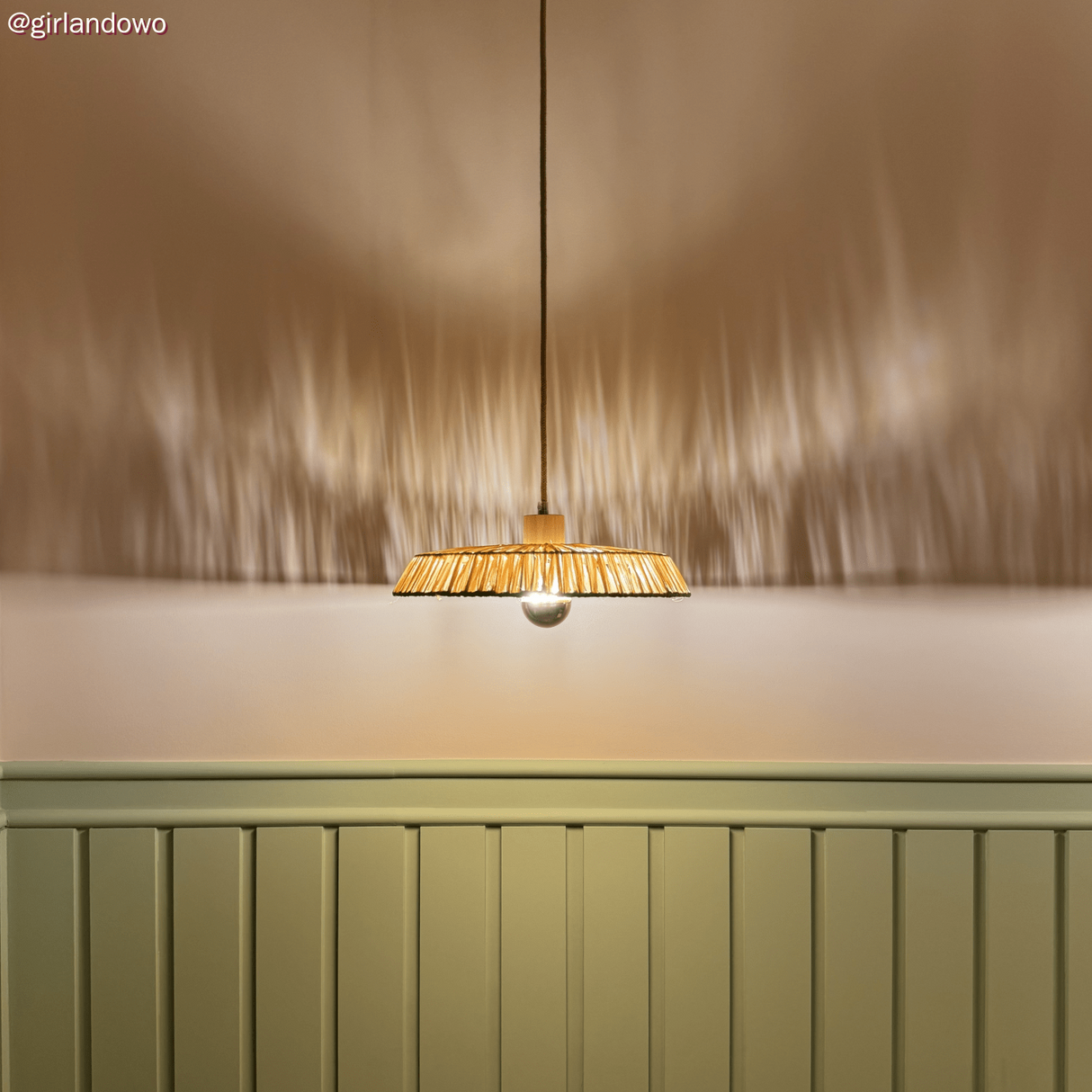 Rotan lampenkap groot Losse kap Raffa 35 cm