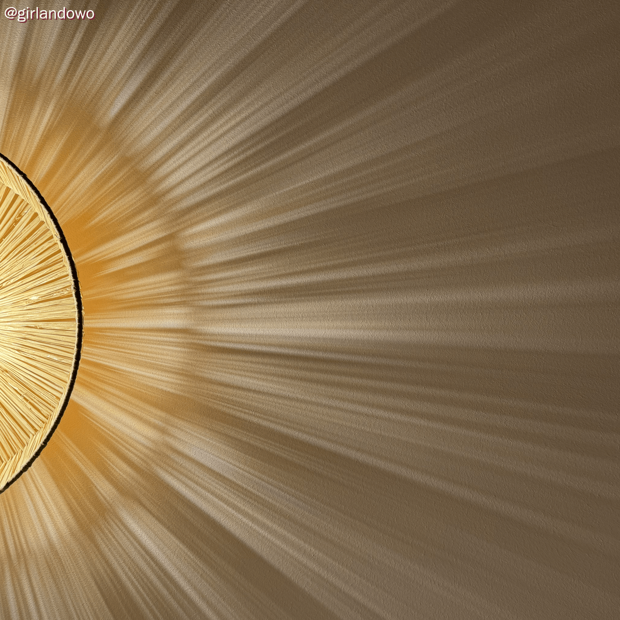 Rotan lampenkap groot Losse kap Raffa 35 cm