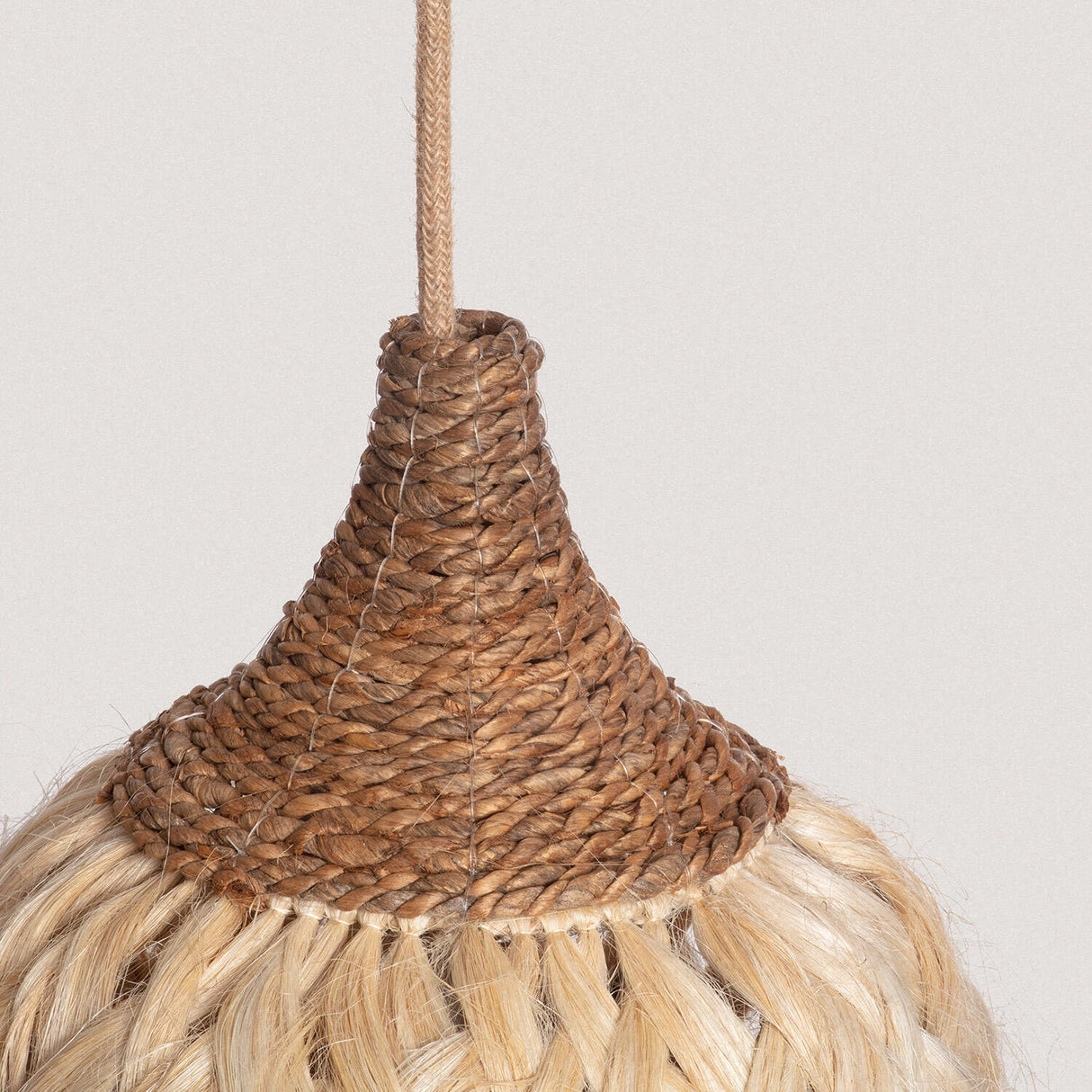 Hanglamp Rotan Rami gevlochten e27 fitting 30 cm