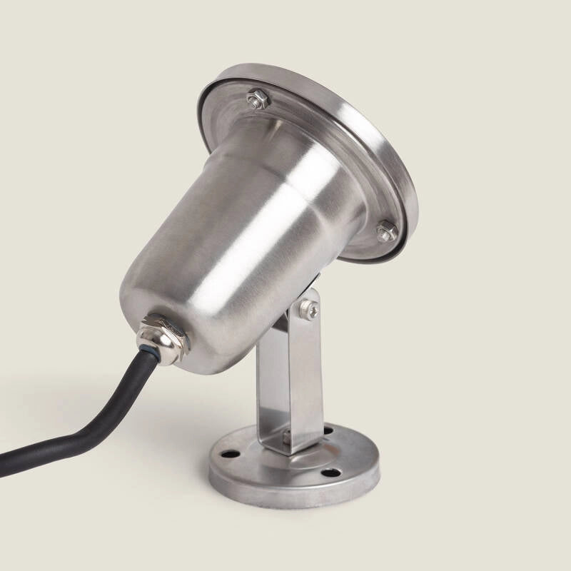 Buitenspot 12V Vijver of zwembad onderdompelbaar 3W warm wit 3000K RVS