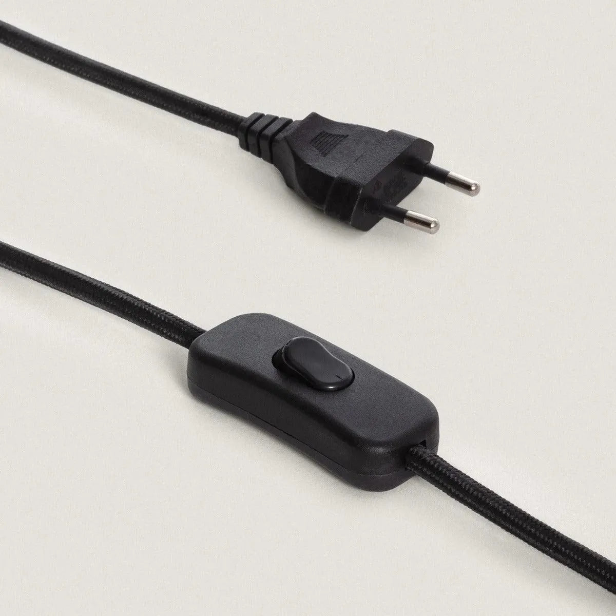 Tafellamp moderen hout & witte stoffen kap schakelaar & E27 'Tiemen' - FOIR