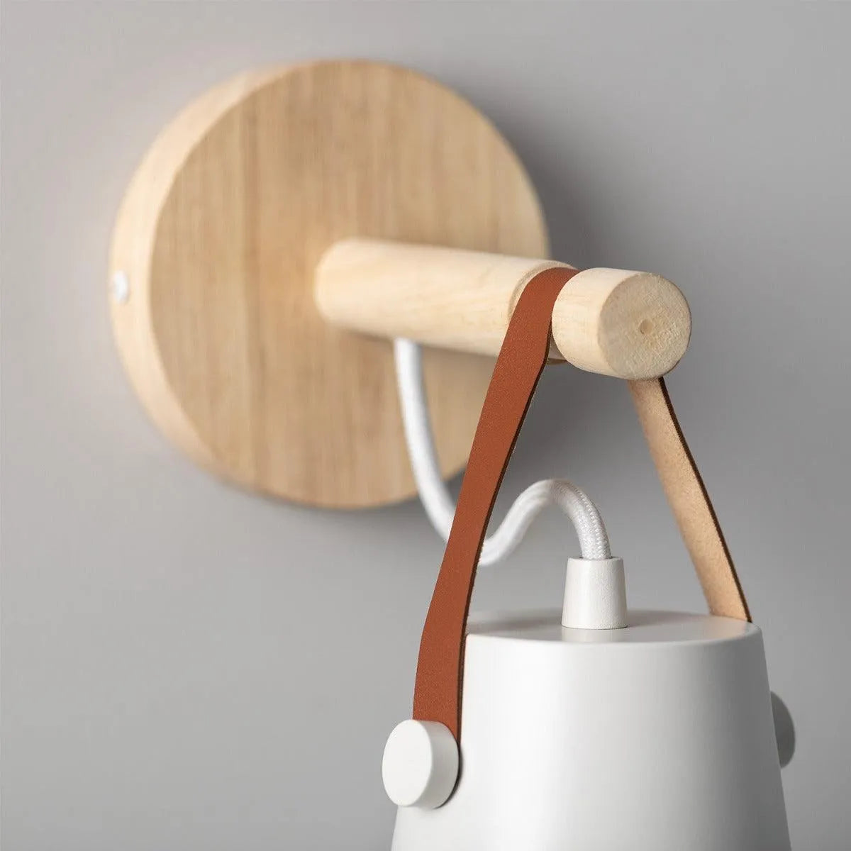 Wandlamp hout e14 fitting modern led lamp