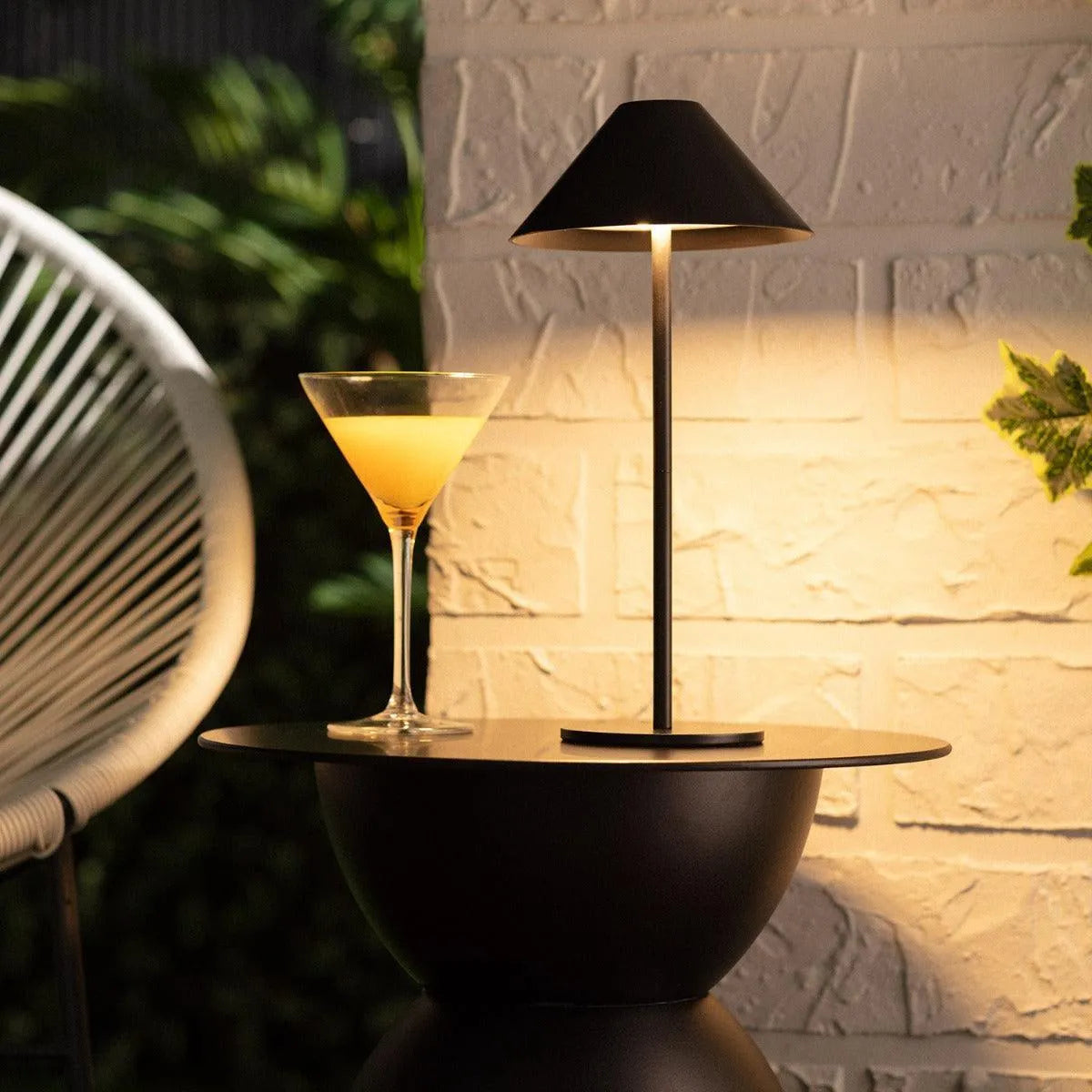 Tafellamp buiten usb led lamp oplaadbaar zwart1