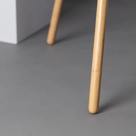 staande lamp met 3 poten modern hout stoffen kap
