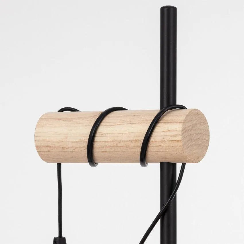 Vloerlamp hout e27 fitting modern 164cm