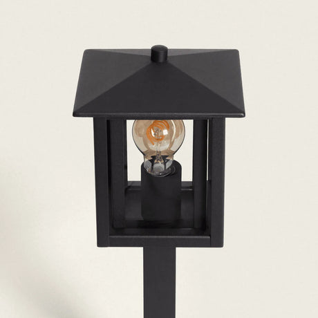 Staande buitenlamp zwart industrieel e27 fitting 50cm - FOIR