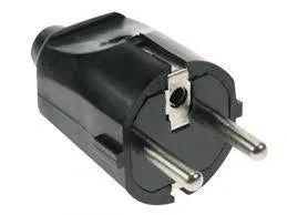 Stekker geaard 230V zwart