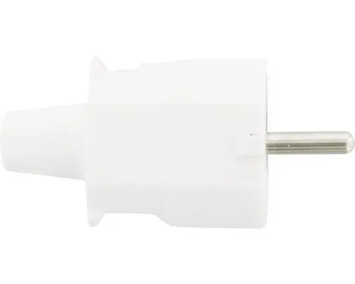 Geaarde stekker voor snoer wit 230V