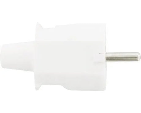 Geaarde stekker voor snoer wit 230V