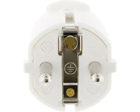 Stekker geaard wit 230V