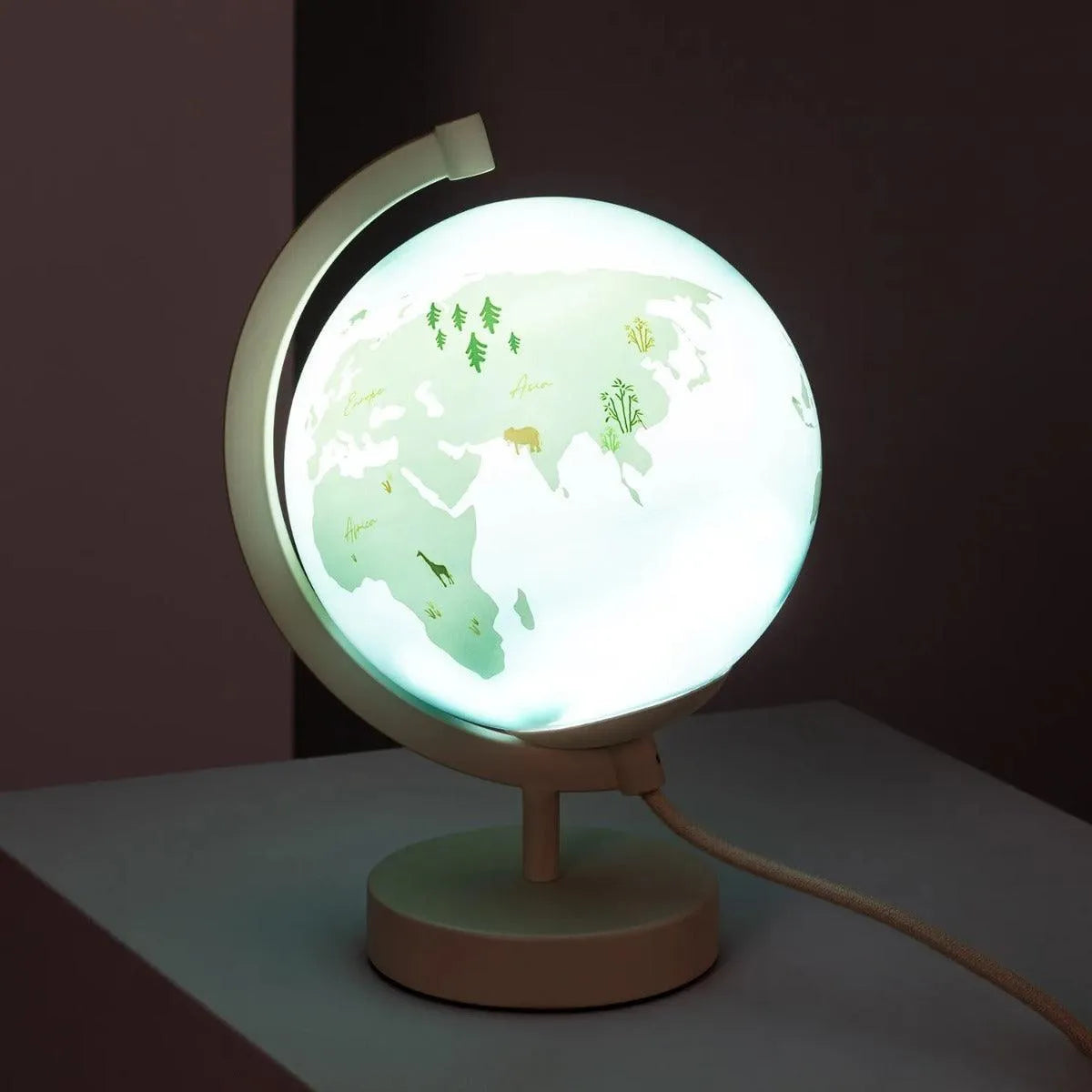 Wereldbol tafellamp met lichtbron voor kinderkamer - FOIR