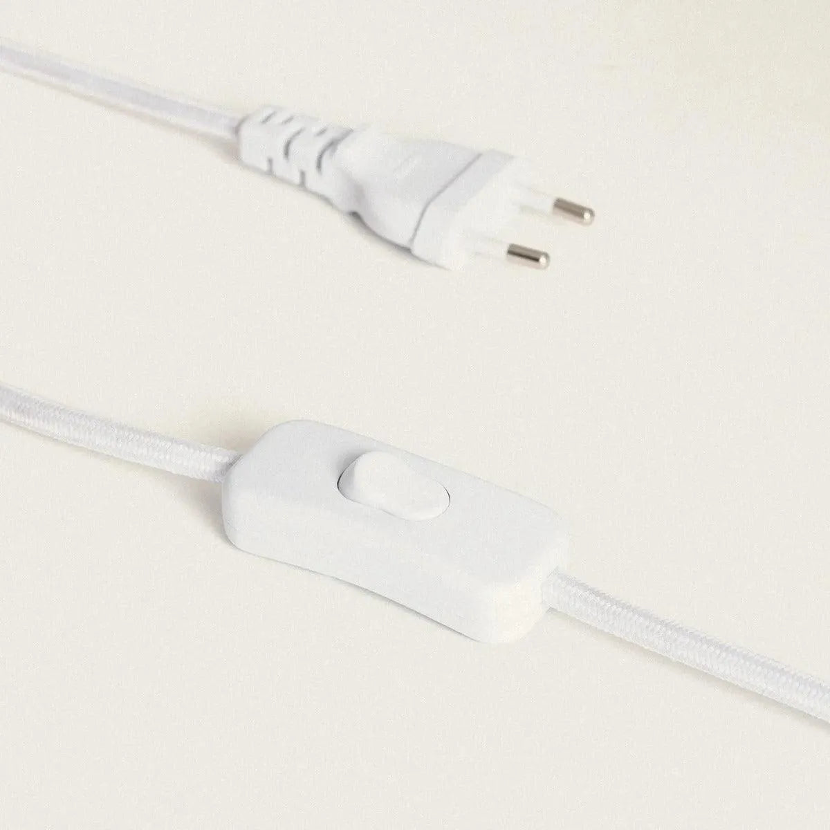 Tafellamp goud met witte kap en 2 E14 fittingen 'Lamothe' - FOIR