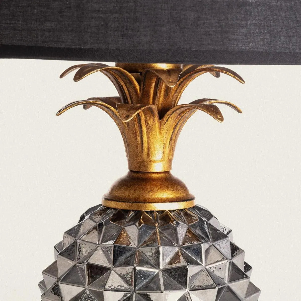 Tafellamp zwart schakelaar 'Pineapple' 55 cm - FOIR