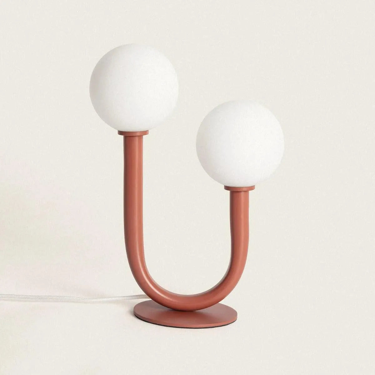 Tafellamp terracotta g9 fitting schakelaar en stekker design