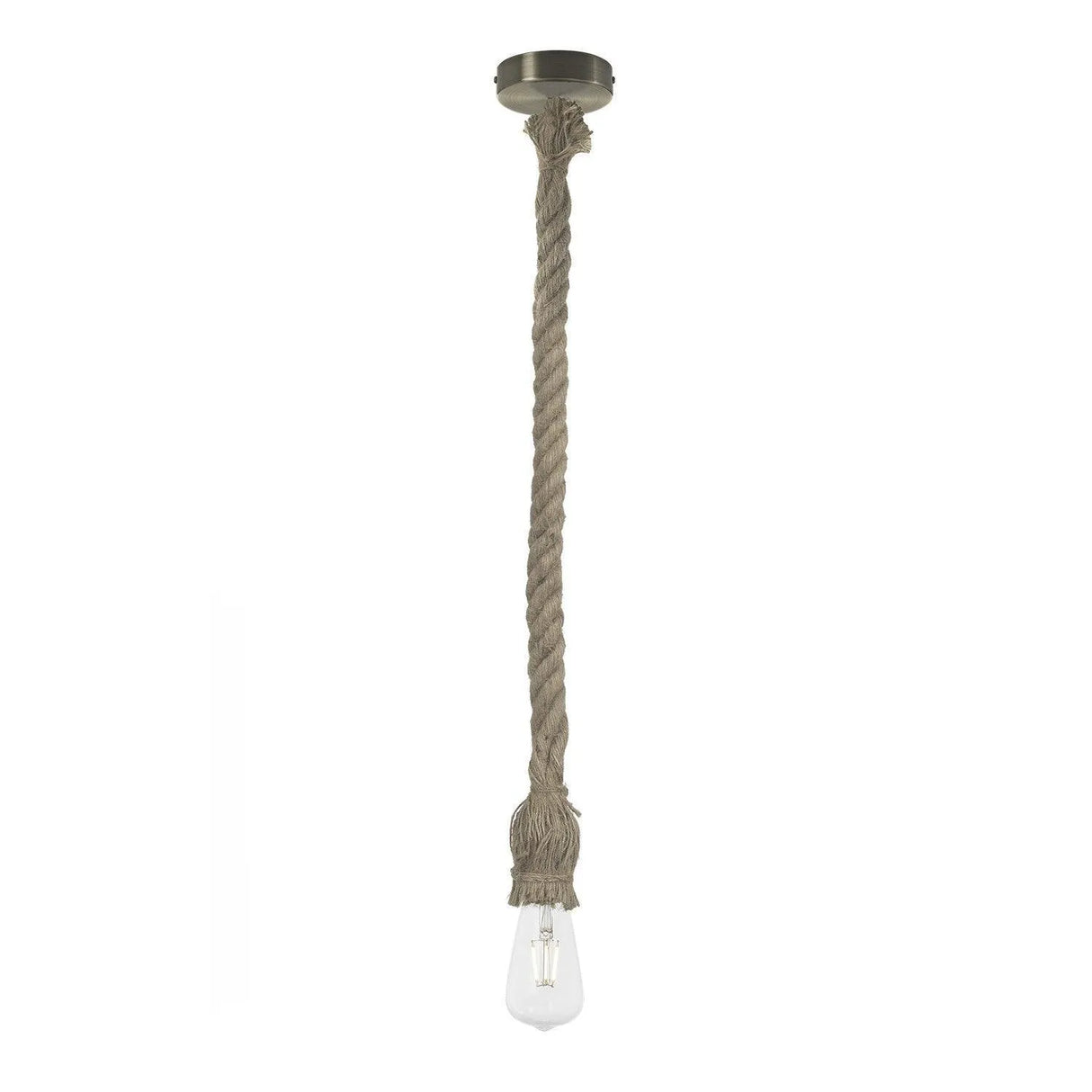 Touw hanglamp vintage retro E27 fitting
