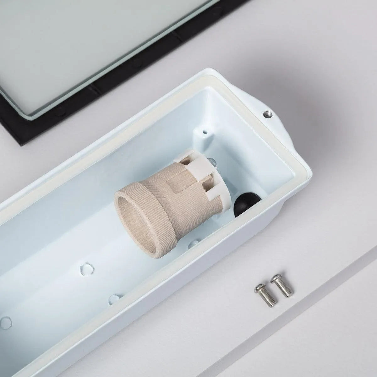 Trapverlichting inbouw zwart e27 fitting