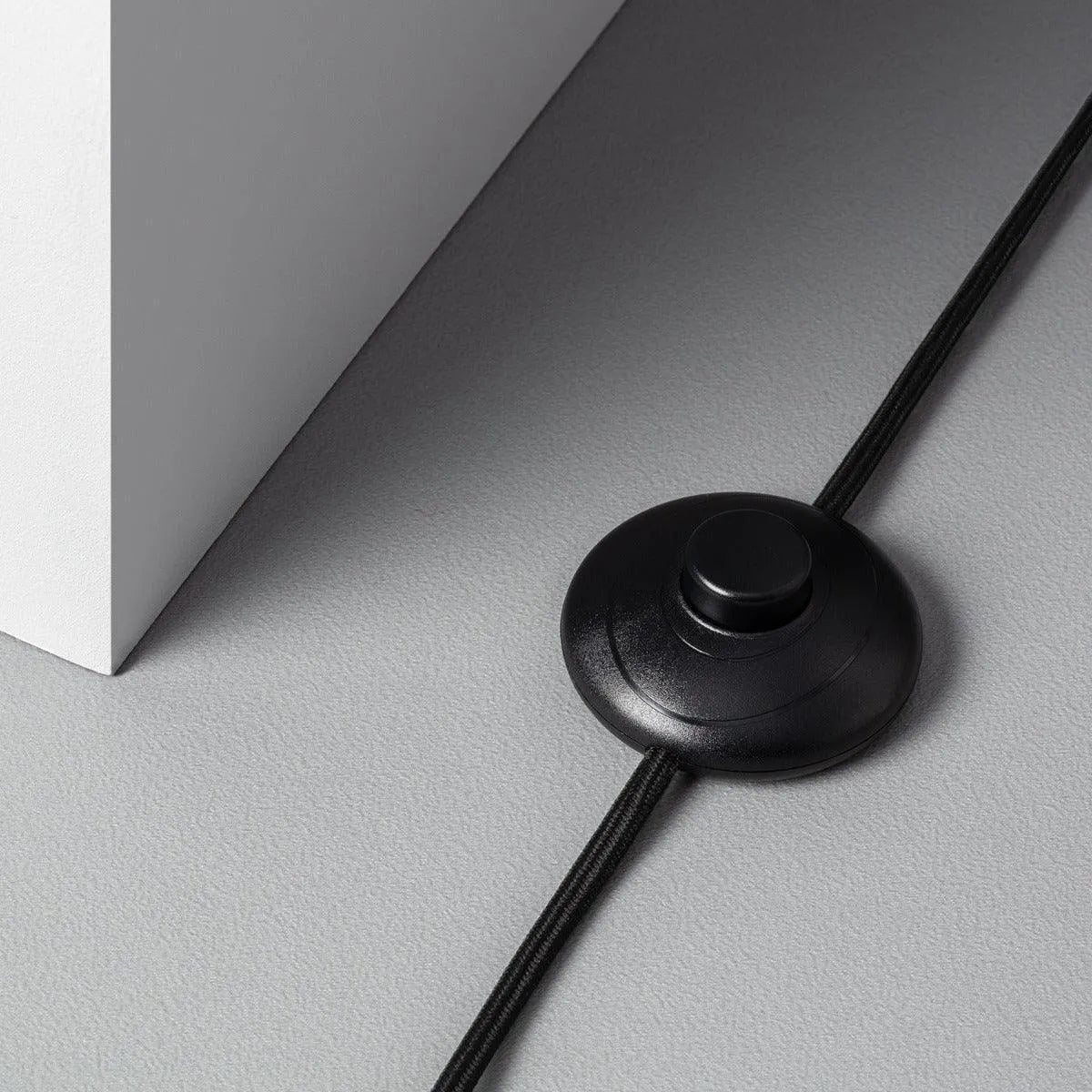 Staande lamp zwart 'Bodine' E27 fitting zwart led lamp schakelaar 150cm - FOIR