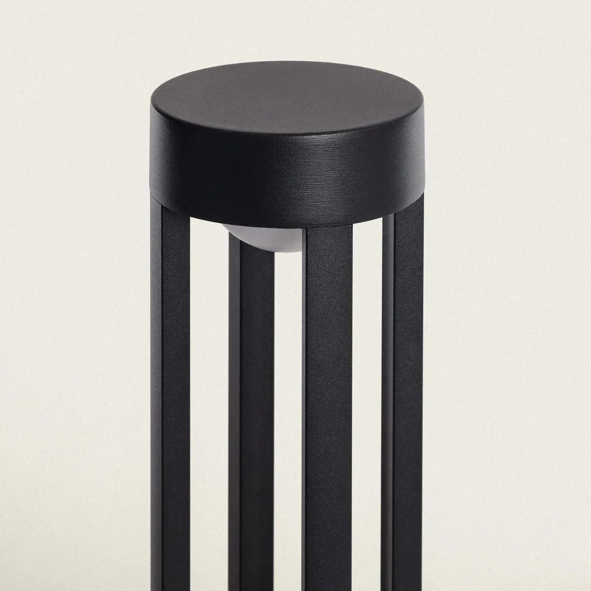 Staande lamp 'Elda' modern led lamp rond zwart 7W IP54 60 cm - FOIR