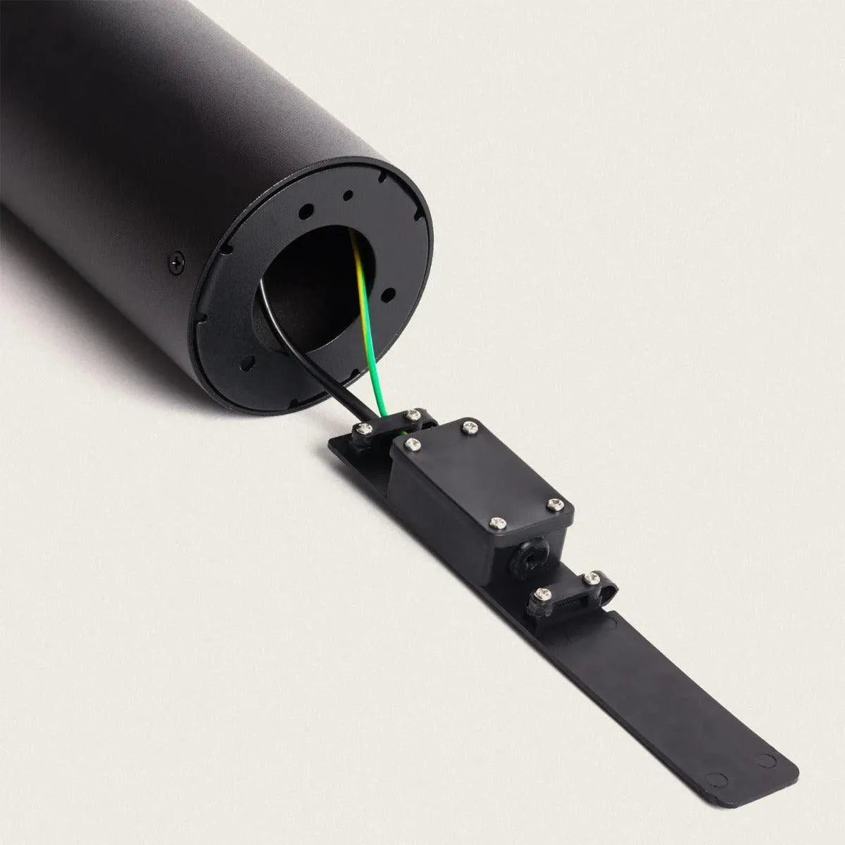 Staande tuinlamp zwart & smoke met E27 fitting aluminium 'Trentino' - FOIR