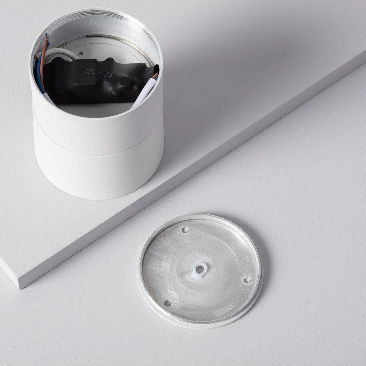 Verstelbare plafondspot wit rond modern led lamp