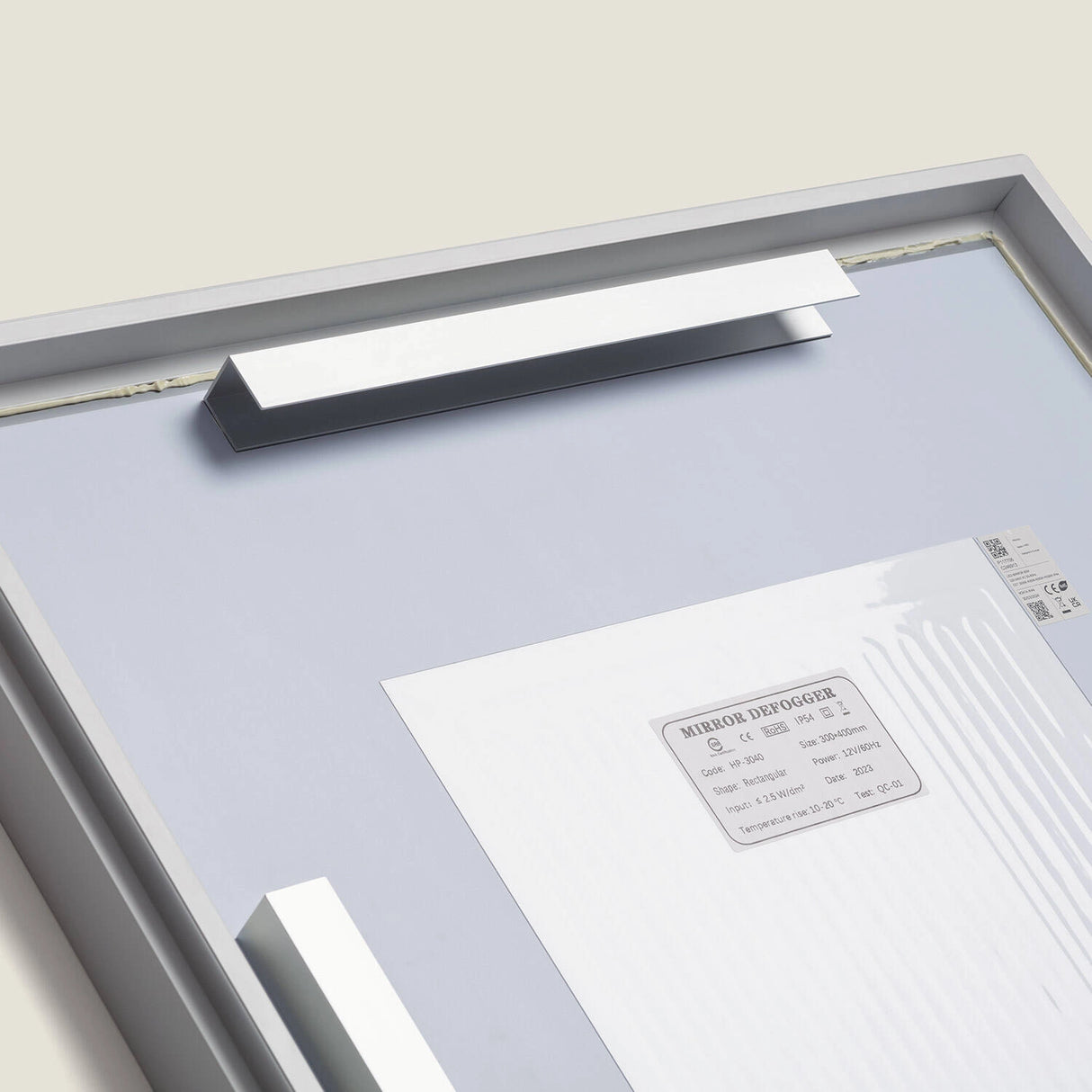 Badkamerspiegel led warm wit - neutraal - koel verwarmd 80 x 60 cm