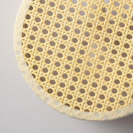 Wandlamp retro 'Marco' vintage e14 fitting rotan rond 20 cm - FOIR