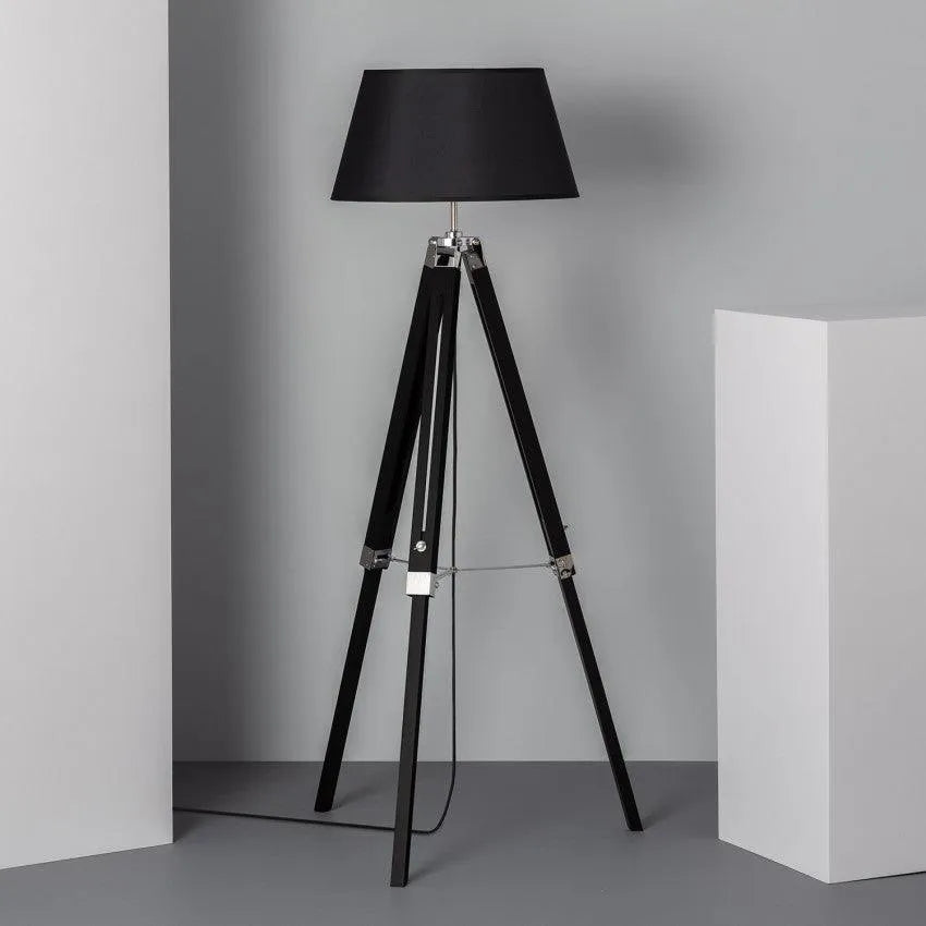 Driepoot vloerlamp 'Stan' modern E27 fitting 144cm - FOIR