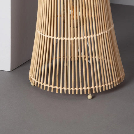 Vloerlamp hout 'Mandy' 2x E27 fitting open ontwerp 118 cm - FOIR
