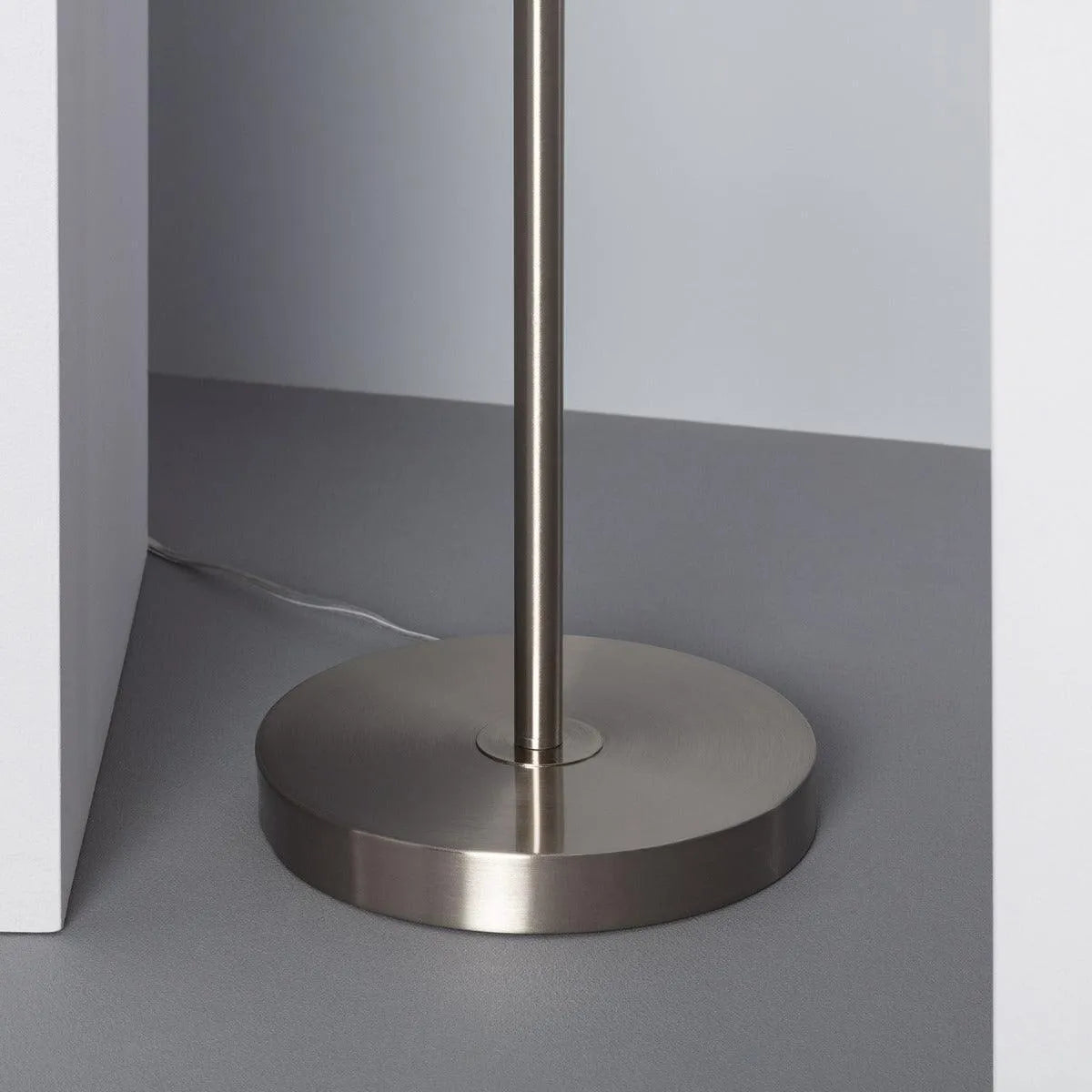 Staande lamp zilver met losse kappen e14 fitting