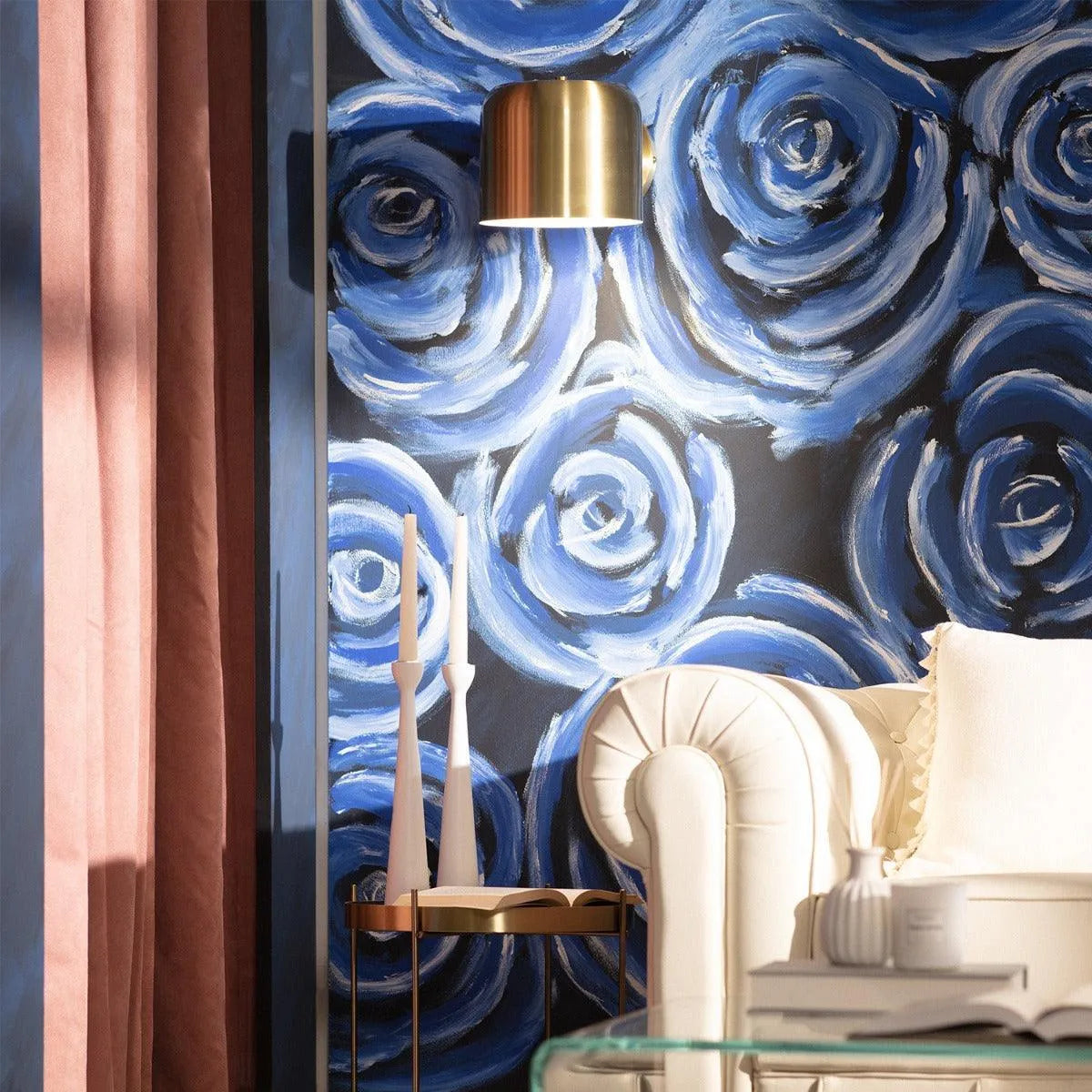 Leeslampje bed modern goud e27 fitting verstelbaar