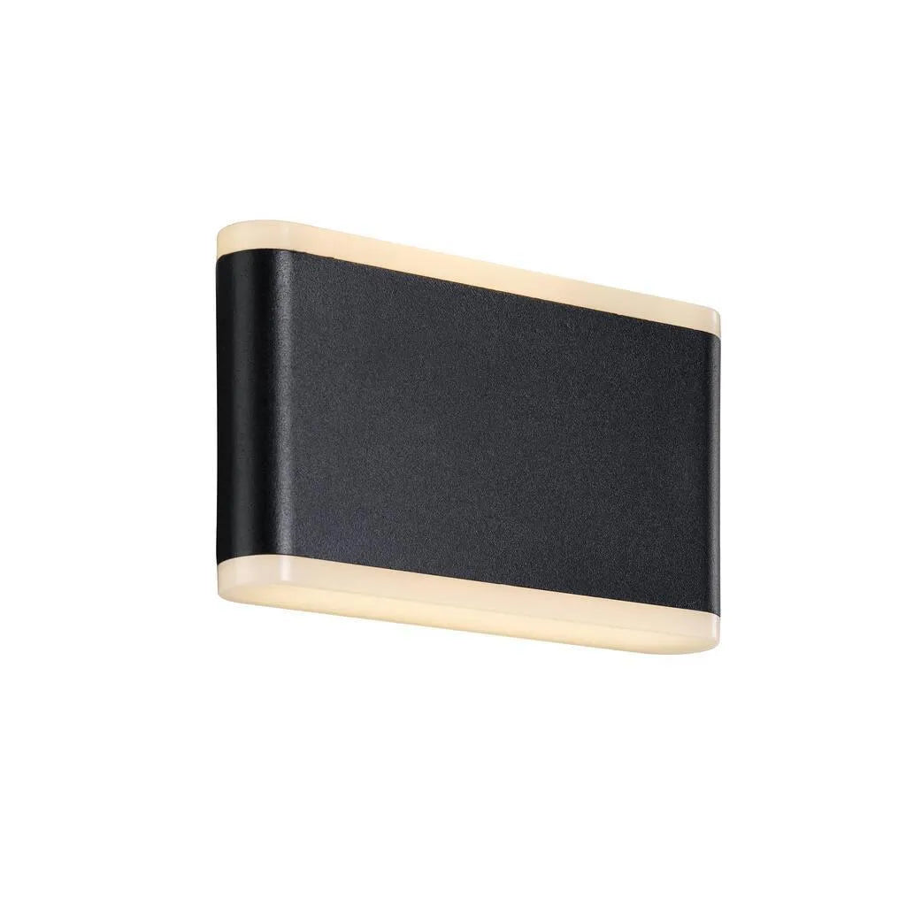 Buitenlamp zwart gevel verlichting met led