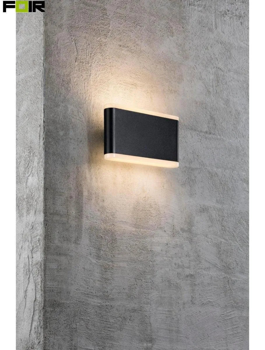 Gevelverlichting ovaal warm wit wandlamp