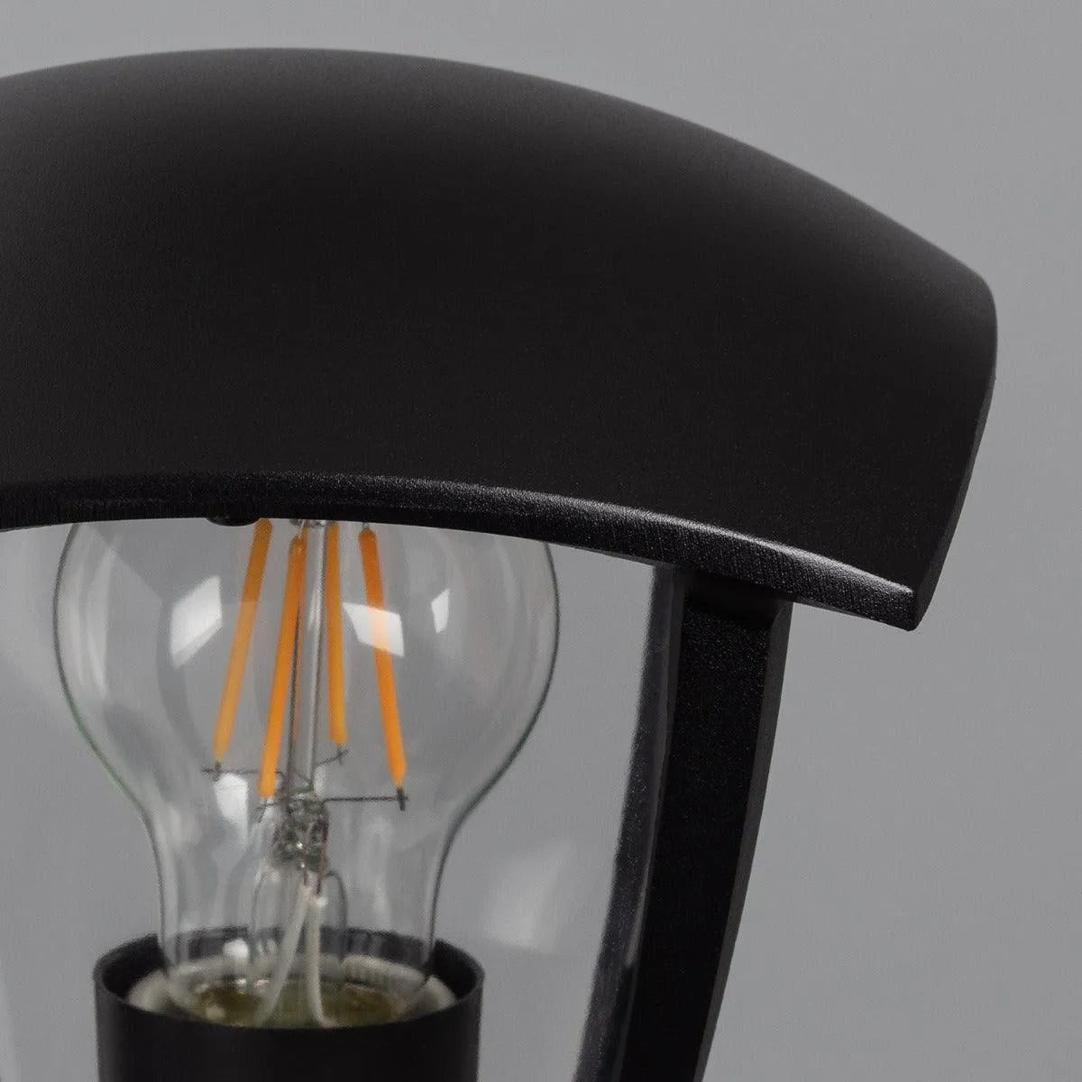 kleine metalen wandlamp zwart mat zwart klein