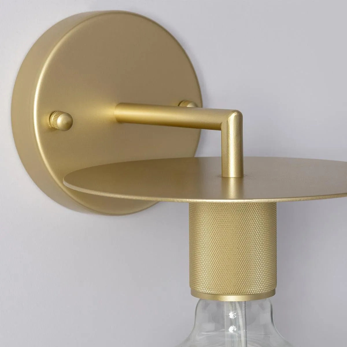 Gouden wandlamp e27 fitting hoek metaal