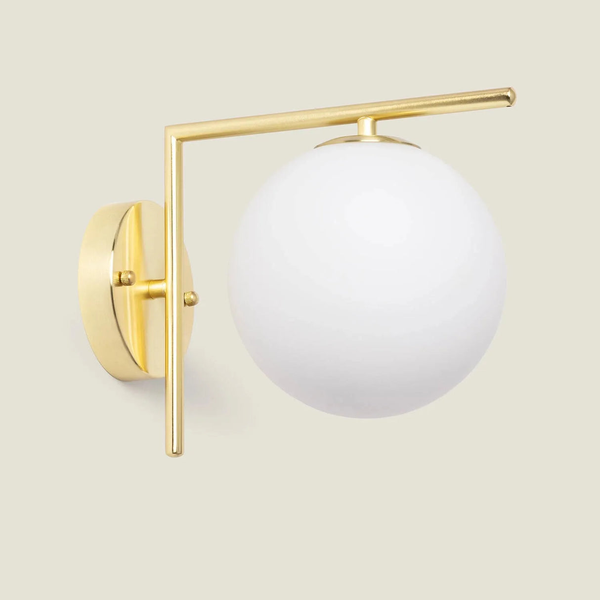 Wandlamp goud 'Mono' wandlamp E14 muur verlichting modern 18 cm - FOIR