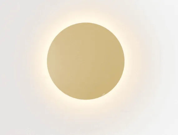 Wandlamp goud rond led lamp warm wit